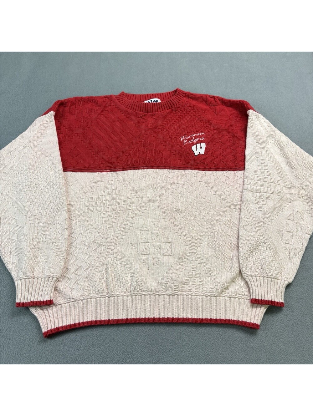 Vintage 90s University Of Wisconsin Badgers Sweater Size XL